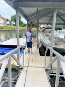 dock power washing